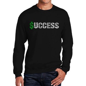 LA Pop Art Men's Word Art Crewneck Sweatshirt - Success - 1 of 4