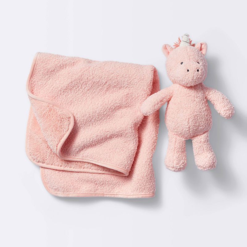 Plush Blanket with Soft Toy - Unicorn - Cloud Island&#8482;, 1 of 6