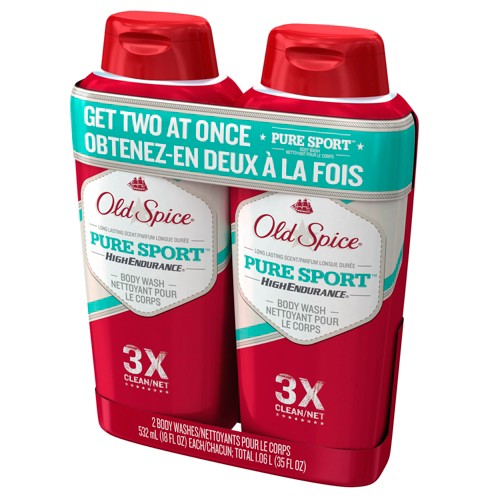 Old Spice High Endurance Pure Sport Body Wash Twin Pack - 36 fl oz