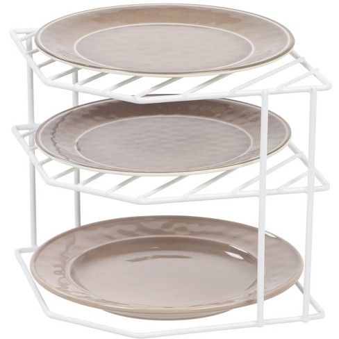 Iris 3 tier corner deals shelf white