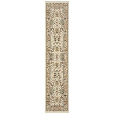 Oriental Weavers Lucca 2063Y Ivory/ Multi Indoor Area Rug - 2'6" x 12'