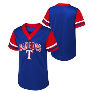 MLB Texas Rangers Girls' Henley Jersey - 1 of 3