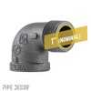 Pipe Decor 1 in. Black 90 Degree Street Elbow - 3 of 4
