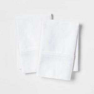 400 Thread Count Solid Performance Pillowcase Set - Threshold™ - 1 of 4