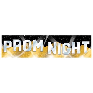 Beistle Red Carpet Prom Night Sign Stand-Up, 22.5? x 7' 6", (1/Box) Multicolored - 1 of 4