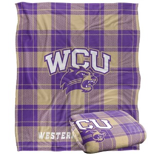 Western Carolina University Campus Plaid Spirit Silky Touch Super Soft Throw Blanket 50x60 - 1 of 4