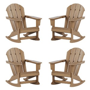 WestinTrends  Outdoor Patio Porch Rocking Adirondack Chair - 1 of 4