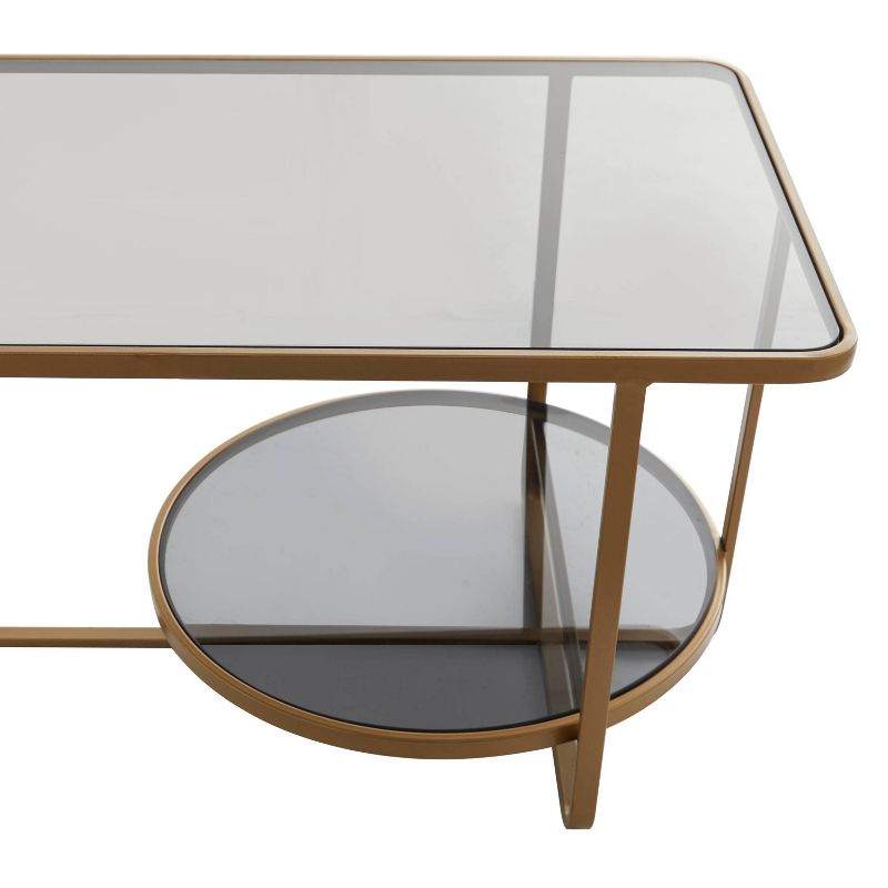 Contemporary Metal Two Tiered Coffee Table Gold - Olivia &#38; May, 5 of 7