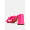 Page 3 Scrunchie Strap Block Sandals Women - 2 of 4