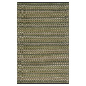 Striped Kilim Rug - Green - (4