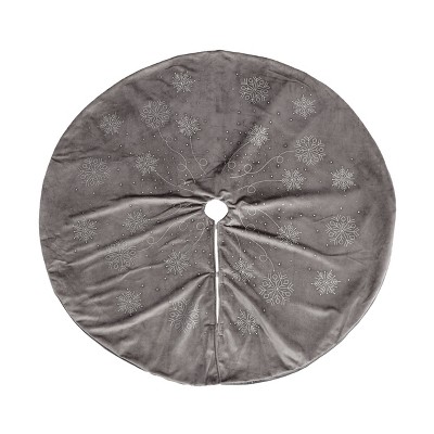 Season's Designs Christmas 48In Tree Skirt W/ Snowflake Design