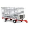 1/64 Bale Throw Wagon Silver & Red Greenlight Down on the Farm Series 9 48090-F - 2 of 4