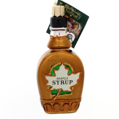 Old World Christmas 4.25" Maple Syrup Delicious Pancakes Waffles  -  Tree Ornaments