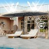 GustoWave Double-Sided 15FT x 9FT Outdoor Patio Umbrella for Pool, Deck - 2 of 4