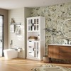 Famapy Bathroom Storage Cabinet with Glass Doors & Drawers,Tall Bathroom Cabinet,for Towel & Toiletries Storage - 2 of 4