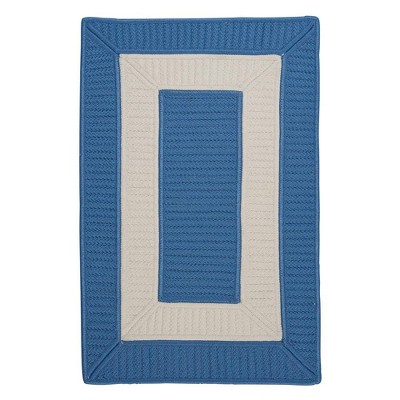 Colonial Mills Rope Walk Area Rug - Blue Ice 4' square