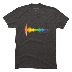 Adult Design By Humans Soundwave Rainbow Pride By Truemilk T-Shirt - 1 of 2