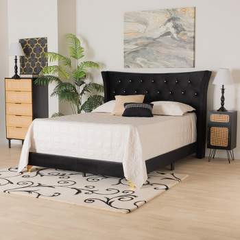 Baxton Studio Easton Contemporary Glam and Luxe Metal Panel Bed