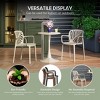 WestinTrends Playa Outdoor Modern Stackable Patio Dining Armchairs (Set of 2) - 4 of 4
