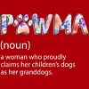 Junior's Design By Humans Grandmother Loves Grandogs Pawma By littlesenh1 T-Shirt - 2 of 2