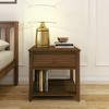 Plank+Beam Solid Wood Nightstand with Storage Drawer and Shelf - 2 of 4