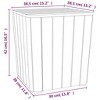 vidaXL Patio Table with Removable Lid Light, Brown, Polypropylene - 4 of 4