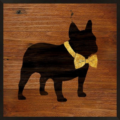 10" x 10" Dashing Dogs Single Picture Frame Black - PTM Images