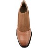 Journee Signature Womens Genuine Leather Stylla Square Toe Stacked Ankle Booties - 4 of 4