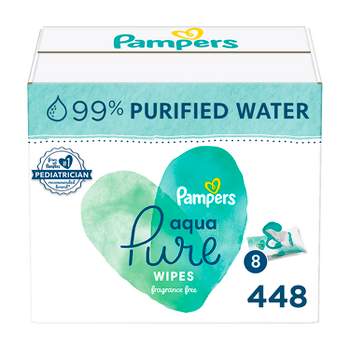 Pampers Aqua Pure Sensitive Baby Wipes (Select Count)