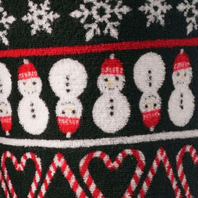 candycane snowman fairisle