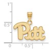 Black Bow Jewelry 14k Yellow Gold Pittsburgh Panthers NCAA Small Pendant - 2 of 3