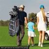 Costway Lightweight Golf Cart Bag with 15 Way Top Divider Individual Putter Well Cooler Bag Black/Green/Red - 3 of 4