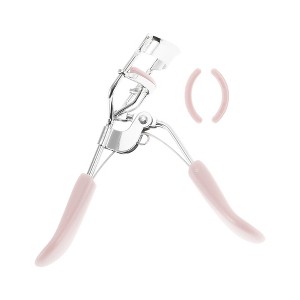 Unique Bargains Women Chrome Flat Handle Eyelash Curler 1 Pc - 1 of 3