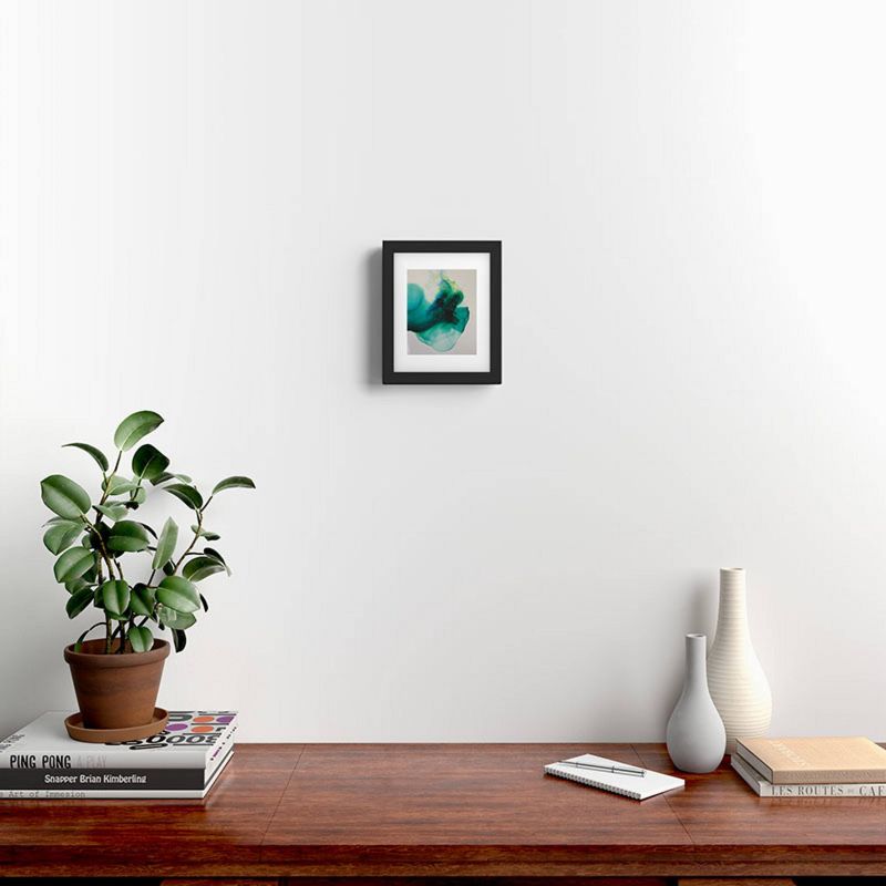 8&#34; x 10&#34; Duckyb Anahata Heart Chakra Framed Art Print Modern Black/Green - Deny Designs, 3 of 4