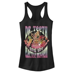 Juniors Womens The Muppets Electric Mayhem Racerback Tank Top - 1 of 4