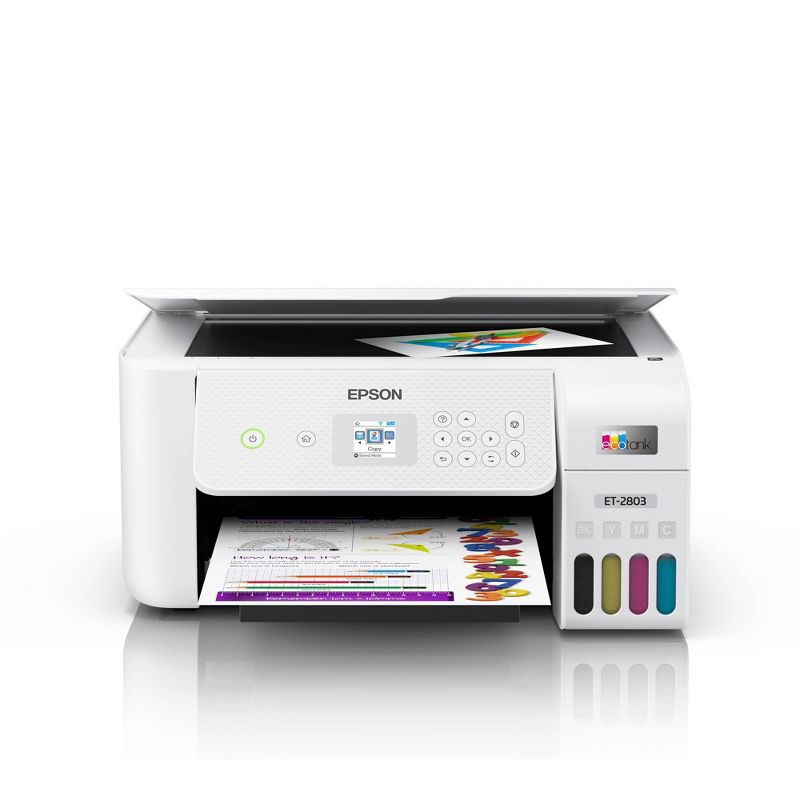 EcoTank ET-2803 Inkjet Printer, Copier, Scanner - White, 4 of 19