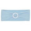 Juvale 50 Pack Light Blue Chair Sashes for Wedding Reception, Baby Shower, Birthday Party, Fits 13.5- to 16.5-Inch Chair Backs - 3 of 4