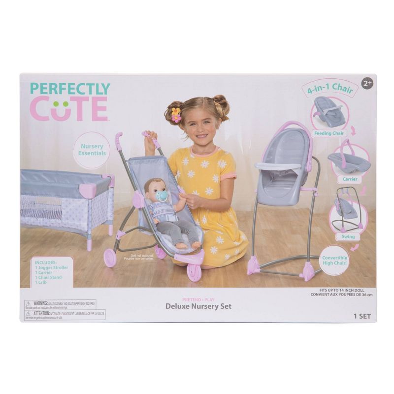 Perfectly Cute Deluxe Nursery Baby Doll Playset, 3 of 11