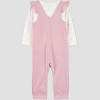 Carter's Just One You® Baby Girls' 2pc Cherry Ruffle Jumper Set - Pink - 3 of 4