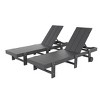 WestinTrends Ashore Modern Poly Reclining Chaise Lounge With Wheels (Set of 2pcs) - 3 of 3