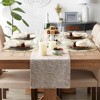 Design Imports Off-White Tonal Recycled Cotton Slubby Rib Table Runner - 4 of 4