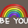 Adult Design By Humans Be You Rainbow Pride By Chos Racerback Tank Top - 2 of 2