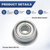 Unique Bargains Chrome Steel Durable Multipurpose Use Flanged Ball Bearing - 2 of 4