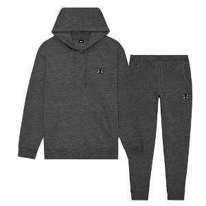 Dalix Butterfly Embroidery Sweatsuit Set Hoodie Jogger Soft Fleece Relaxed Fit Lounge Womens - 1 of 4
