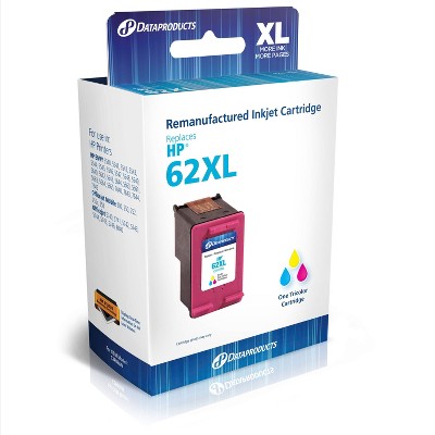 Remanufactured Tri-Color XL High Yield Single Ink Cartridge - Compatible with HP 62XL Ink Series (C2) - Dataproducts