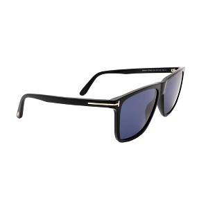 Tom Ford FT 0832 01V Mens Pilot Sunglasses Black 57mm - 1 of 3
