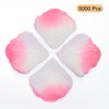 Unique Bargains Wedding Party Decoration Silk Artificial Flower Rose Petals 2''x2'' 5000 Pcs Light Pink&White - 3 of 3