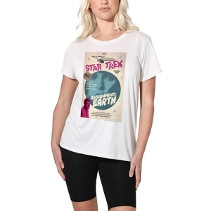 Women's Star Trek Tos Episode 55 Loose T-Shirt White - 1 of 4