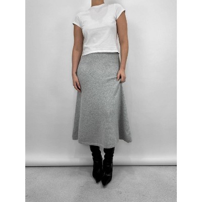 Women's A-Line Knit Midi Skirt - WHITEROOM+CACTUS