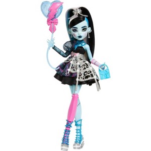 Monster High Scary Sweet Birthday Frankie Stein Doll in Party Dress with Balloon & Gift - 1 of 4